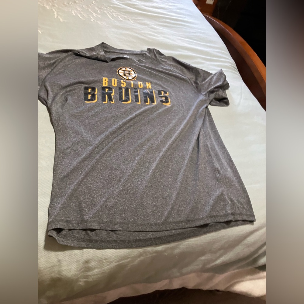 Boston Bruins  hockey nhL Gray T-Shirt